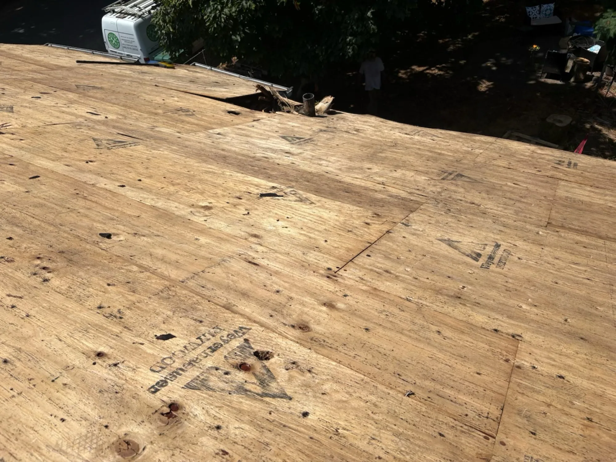 Deck rebuilds over original footings
